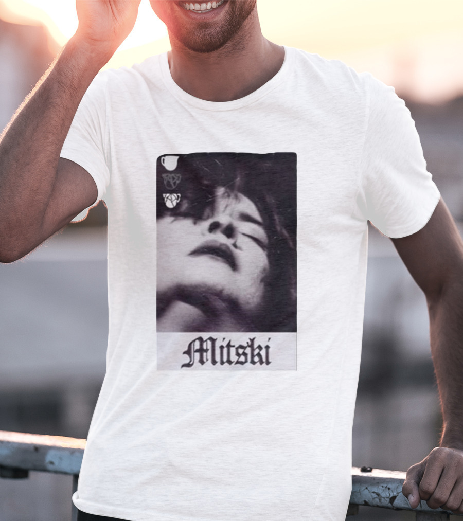 Mitski Gothic Black And White Portrait T-Shirt