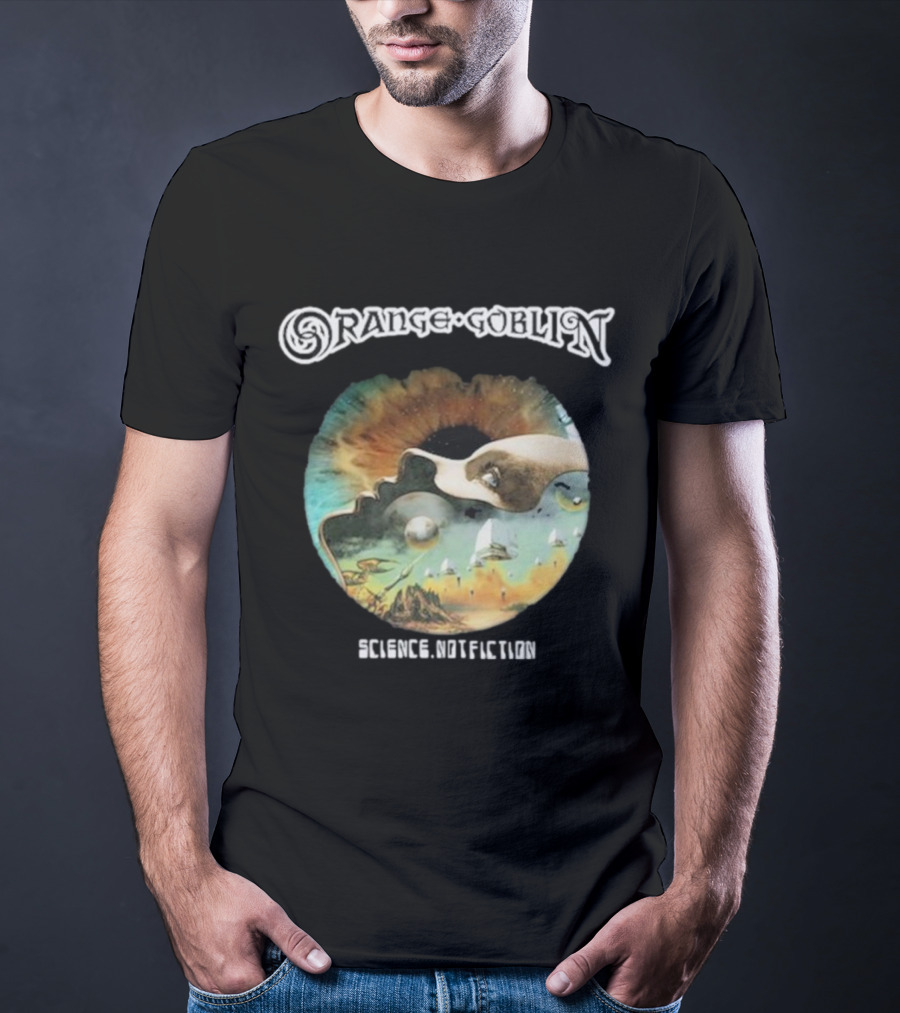 Orange Goblin Science Not Fiction Psychedelic Space Exploration T-Shirt