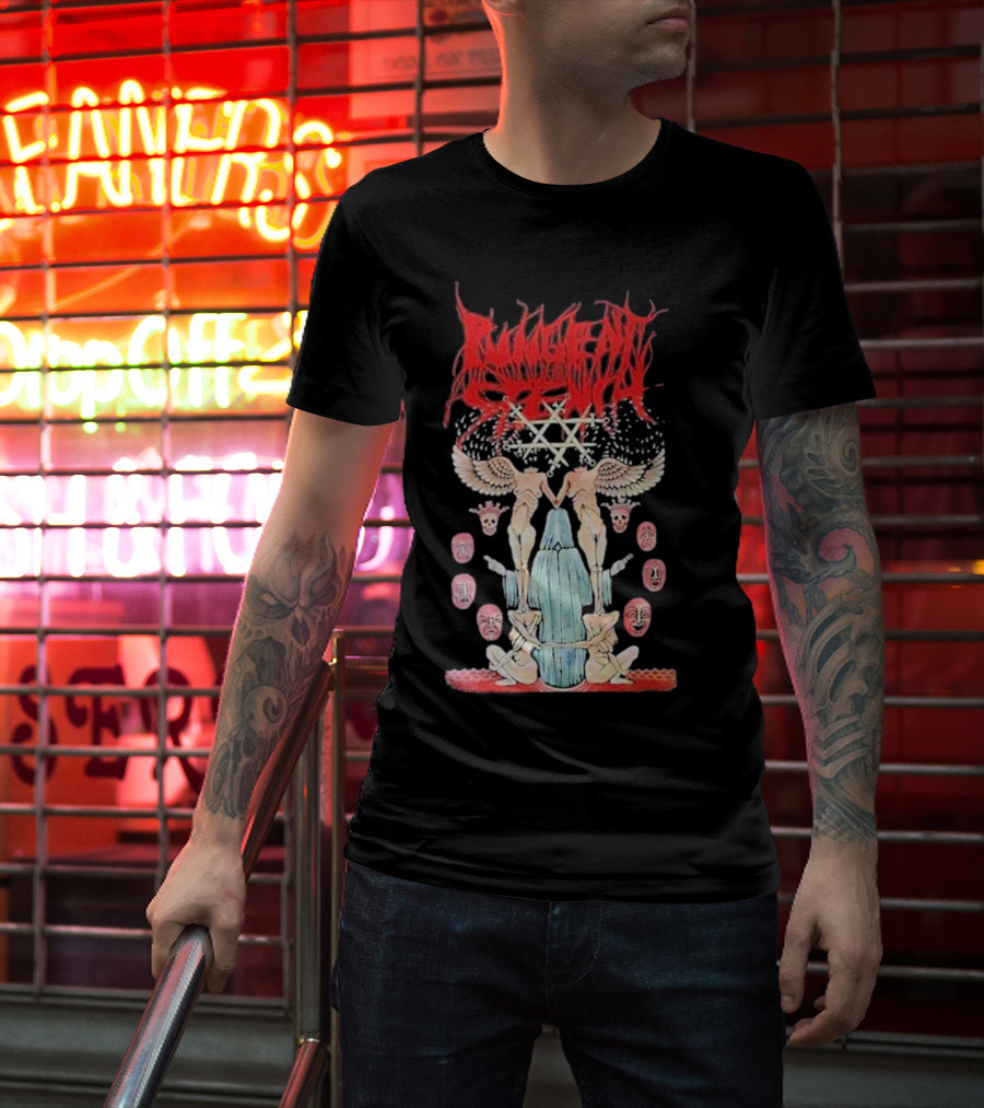 Pungent Stench Smut Kingdom Faces Angelic Figures And Mask Icons T-Shirt