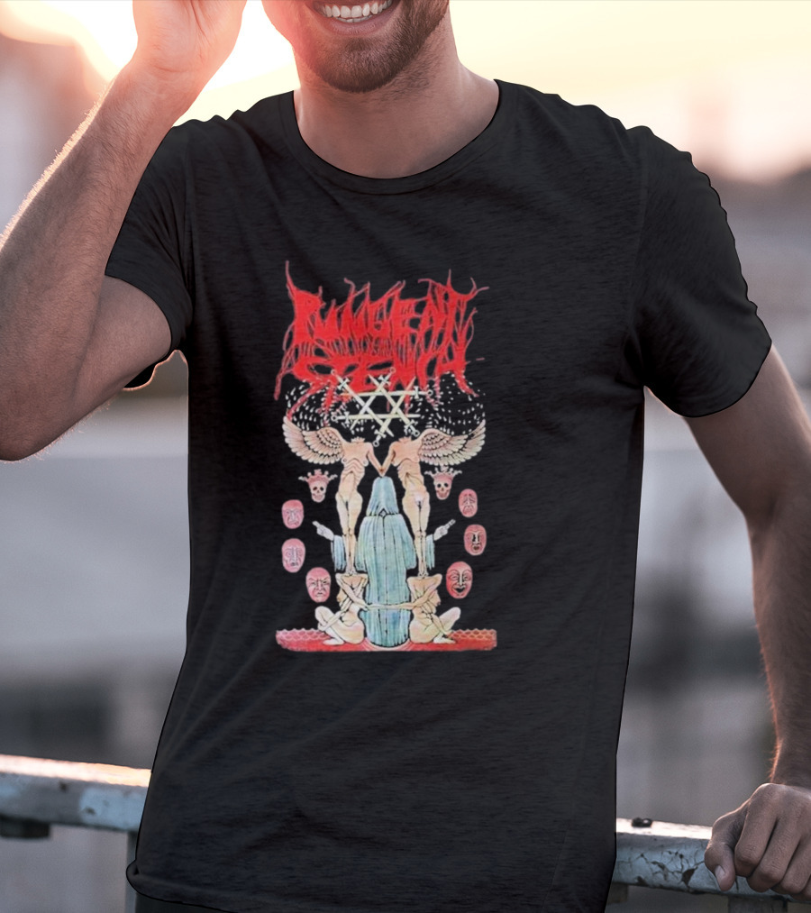 Pungent Stench Smut Kingdom Faces Angelic Figures And Mask Icons T-Shirt