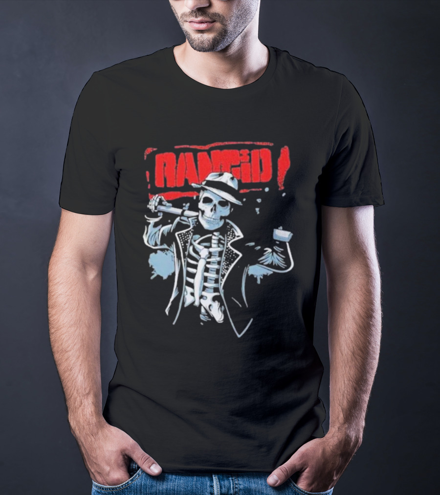 Rancid Bo Knows Skele Tim North America Tour T-Shirt