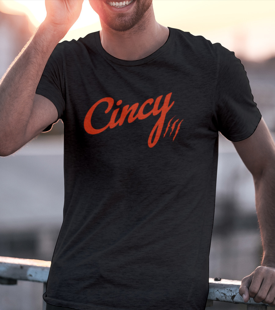 Cincy Claw Marks The Cincy Hat By Ted Karras T-Shirt