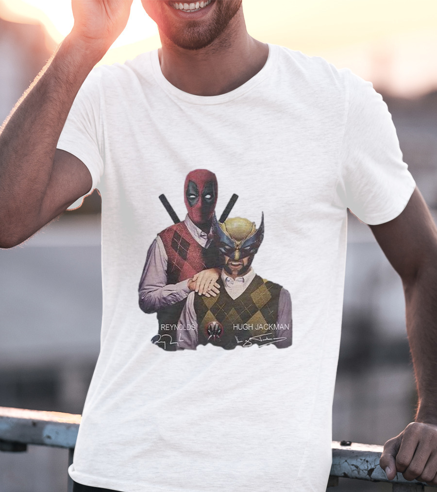 Deadpool Wolverine Ryan Reynolds Hugh Jackman Step Brothers T-Shirt