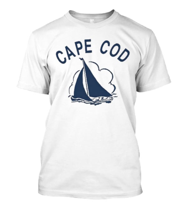 Cape Cod Sailboat Derek Guy Vintage Style Sailing T-Shirt