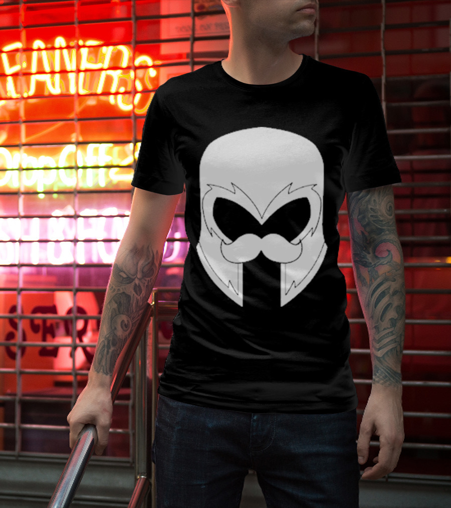 Remix’D Curleh Mustache Wolverine Mask T-Shirt