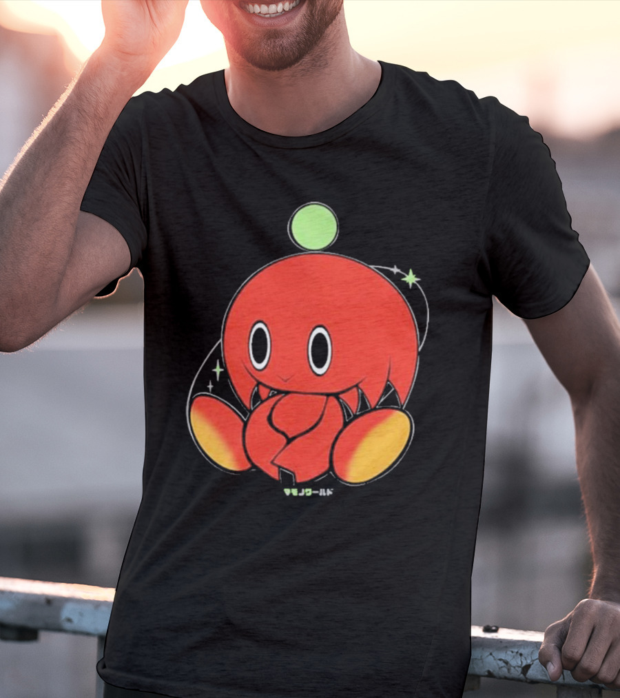 Chuckles Knuckles Chao Red Character With Green Ball T-Shirt