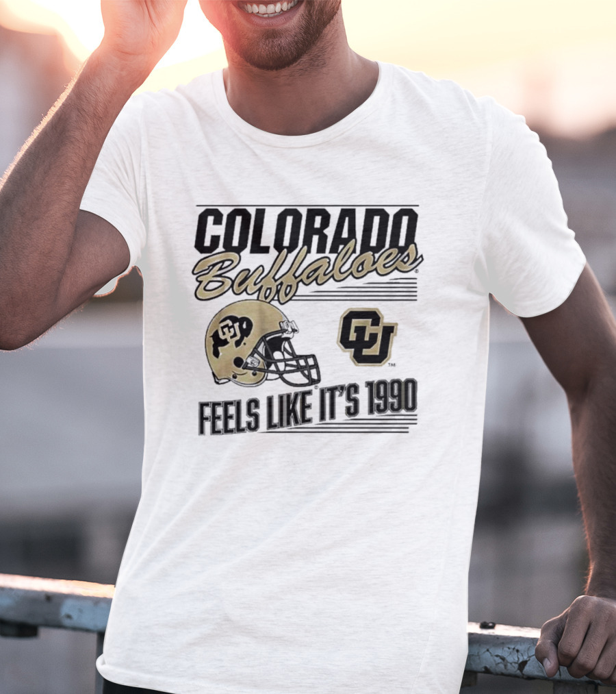 Colorado Buffaloes Helmet Feels Like It's 1990 CU T-Shirt
