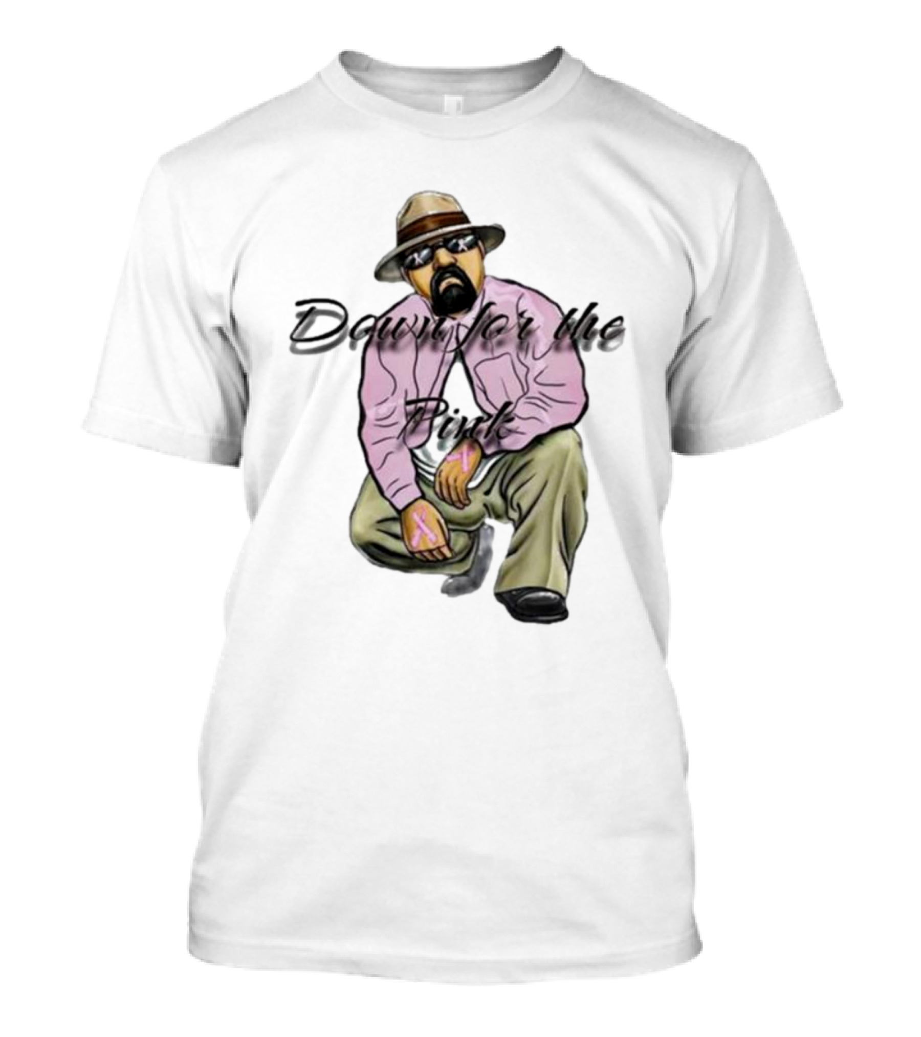 Down For The Pink Cholo BCawareness T-Shirt