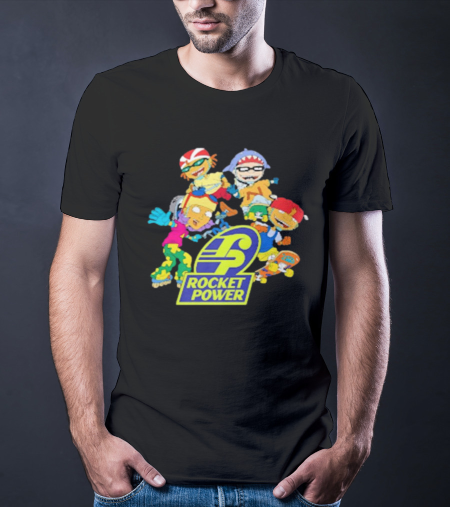 Rocket Power Cartoon Characters Action Scene T-Shirt