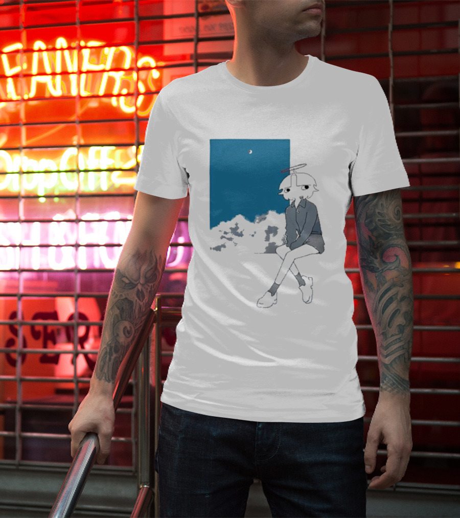 Chew Chew Store Shining Sitting By The Blue Window T-Shirt