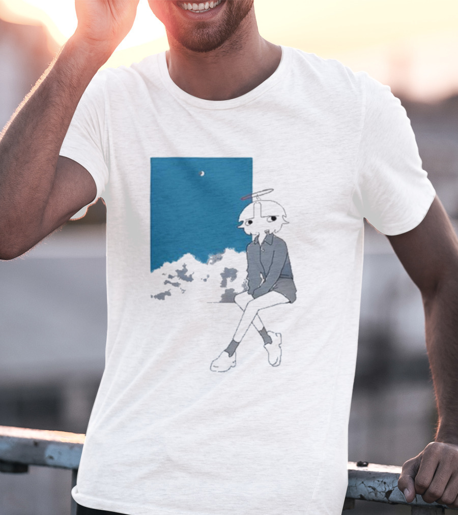 Chew Chew Store Shining Sitting By The Blue Window T-Shirt