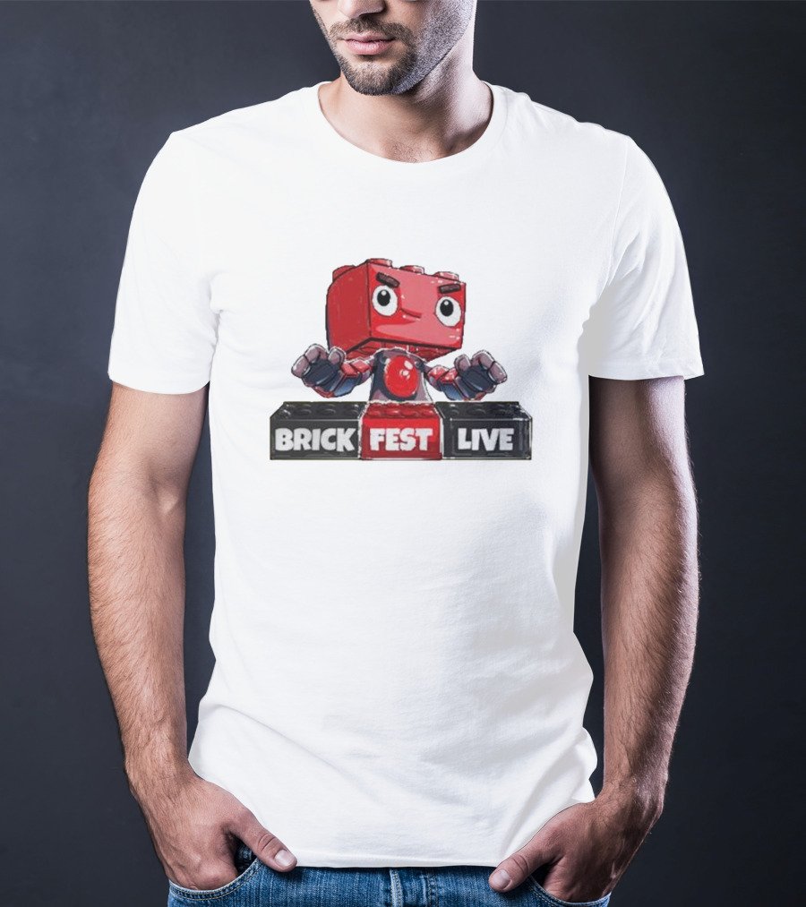 LEGO Brick Fest Live Animated Character Block T-Shirt