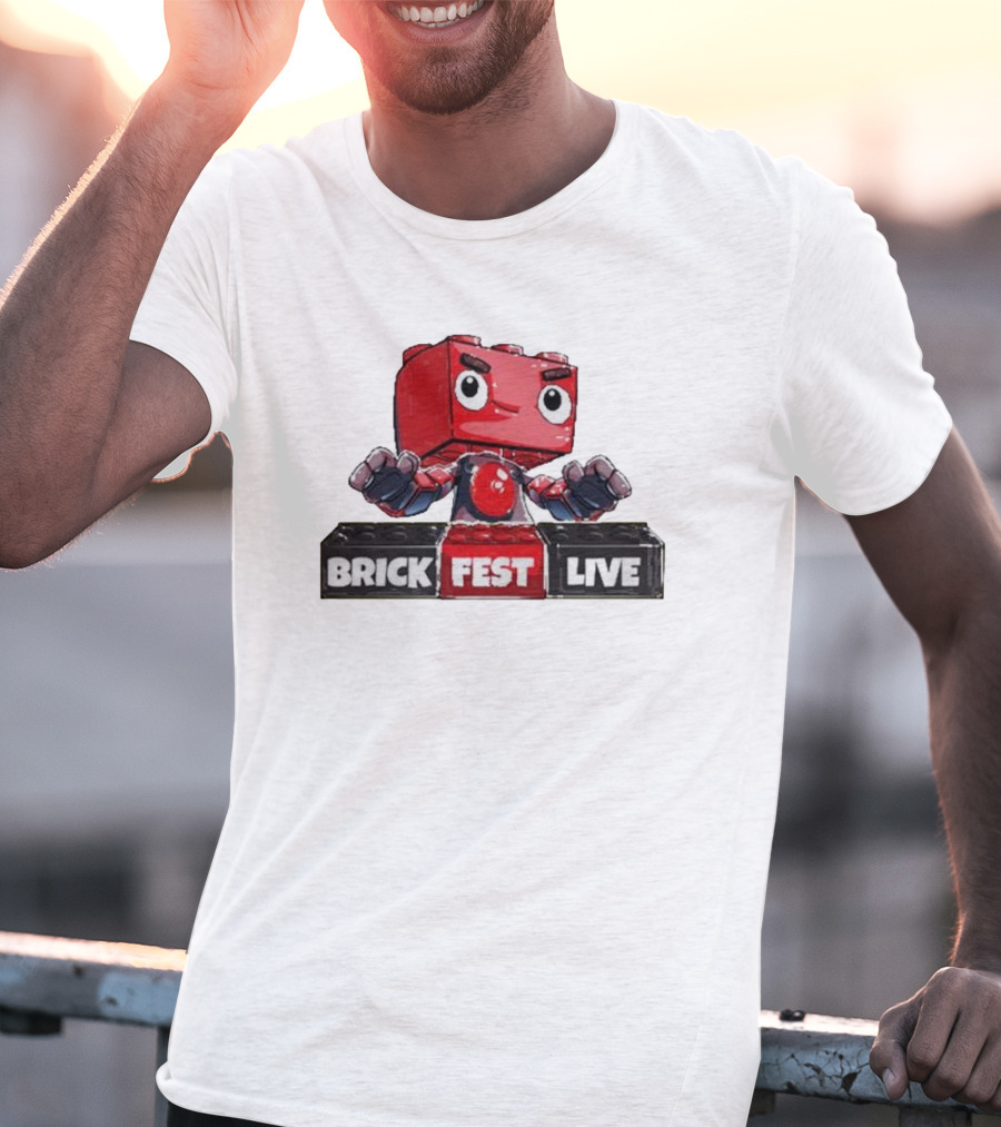 LEGO Brick Fest Live Animated Character Block T-Shirt