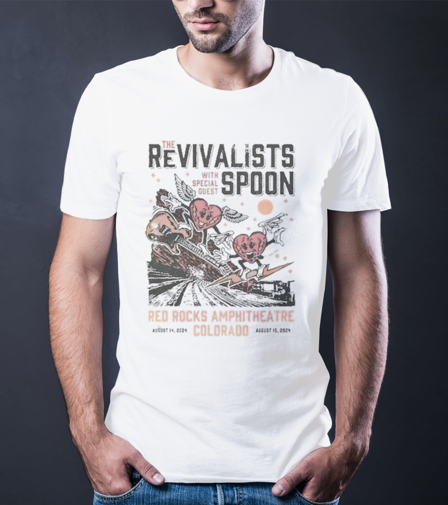 The Revivalists With Spoon Special Guest Red Rocks Amphitheatre August 14 15 T-Shirt