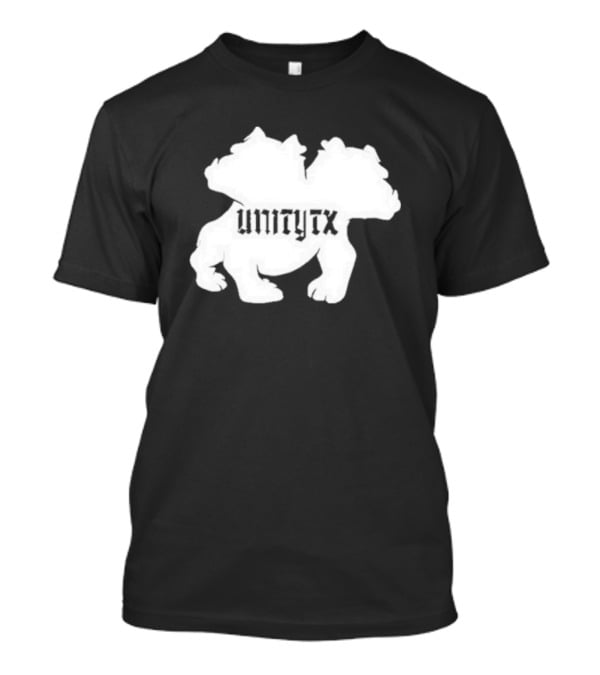 Unitytx Bulldog Silhouette Twins T-Shirt
