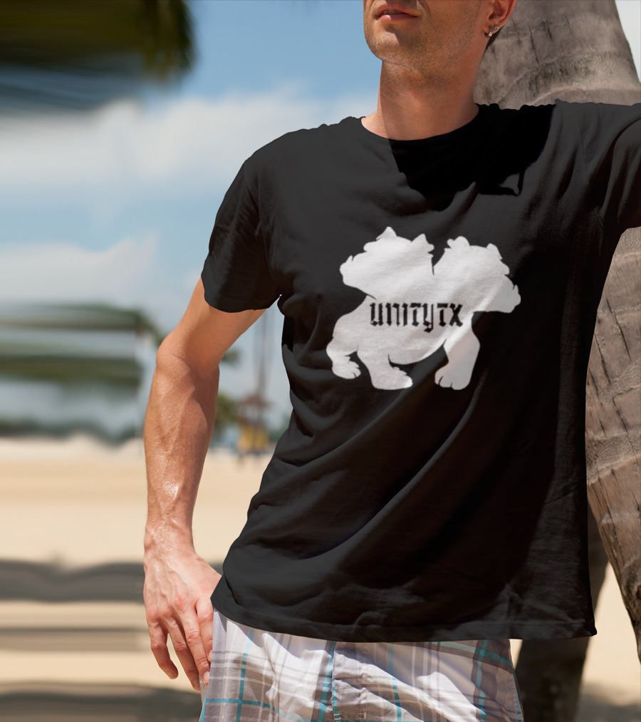 Unitytx Bulldog Silhouette Twins T-Shirt