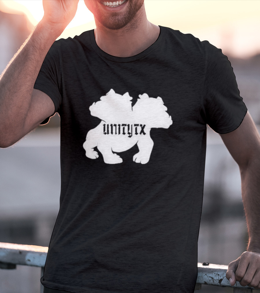 Unitytx Bulldog Silhouette Twins T-Shirt