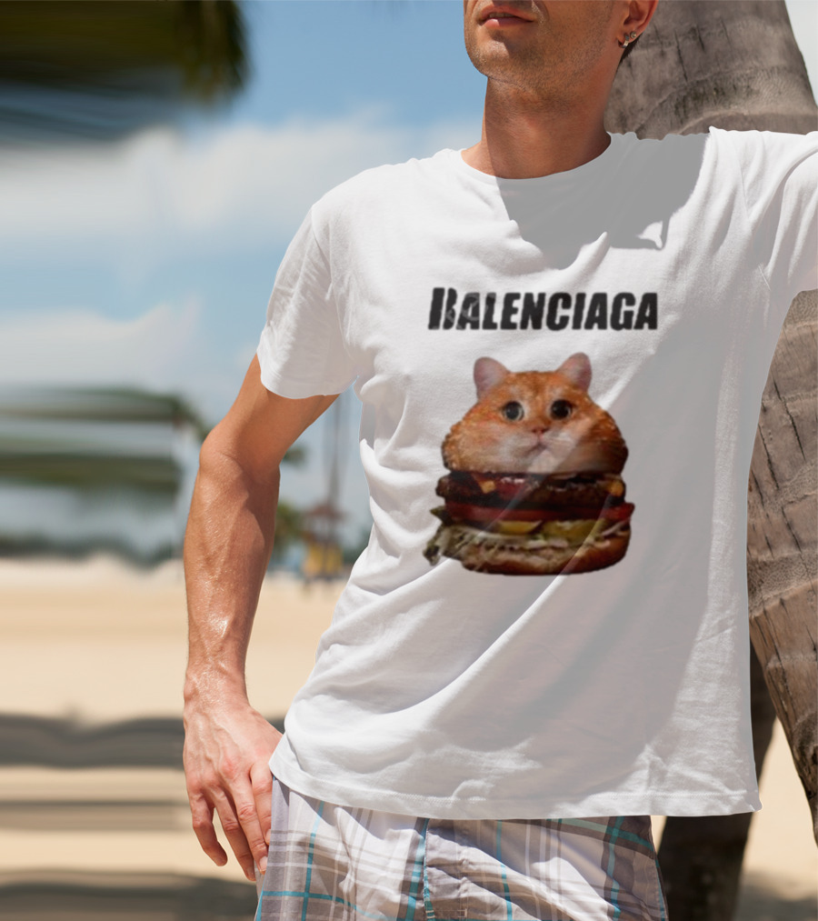 Balenciaga Burger Cat Hot T-Shirt