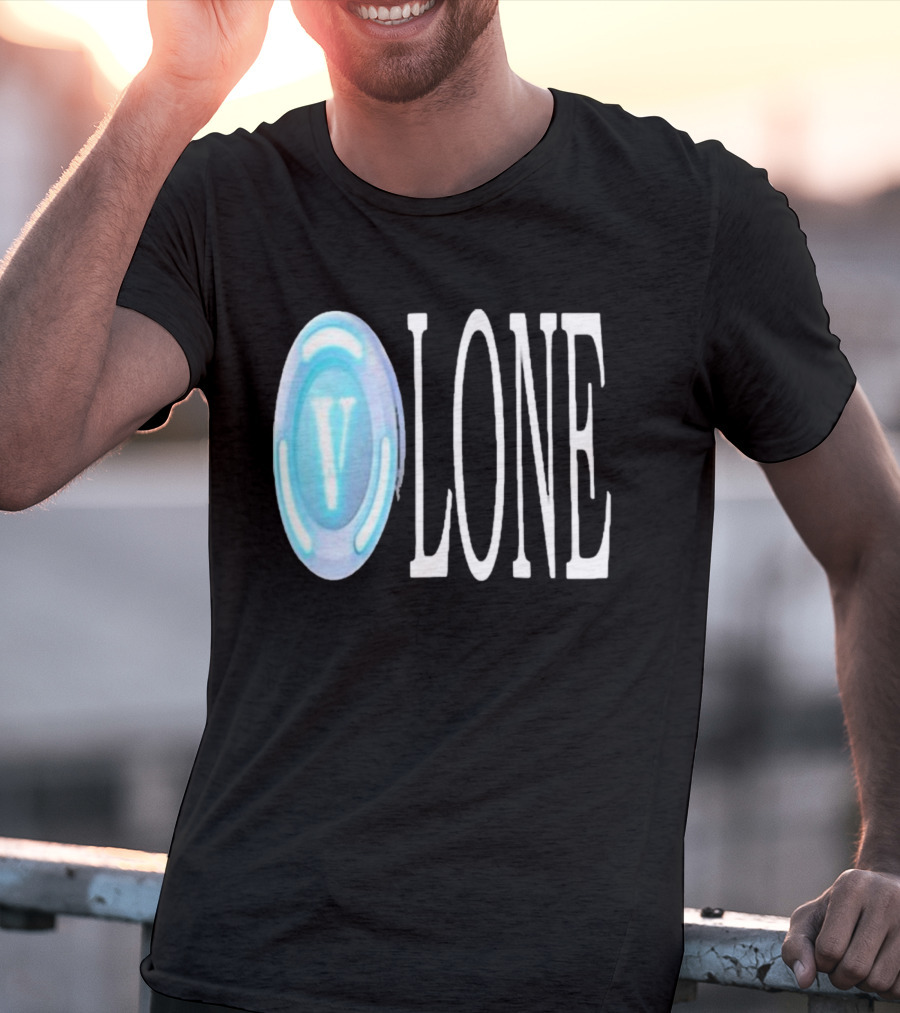 Bussinapparelco Vlone Vbuck Coin Icon And Text T-Shirt