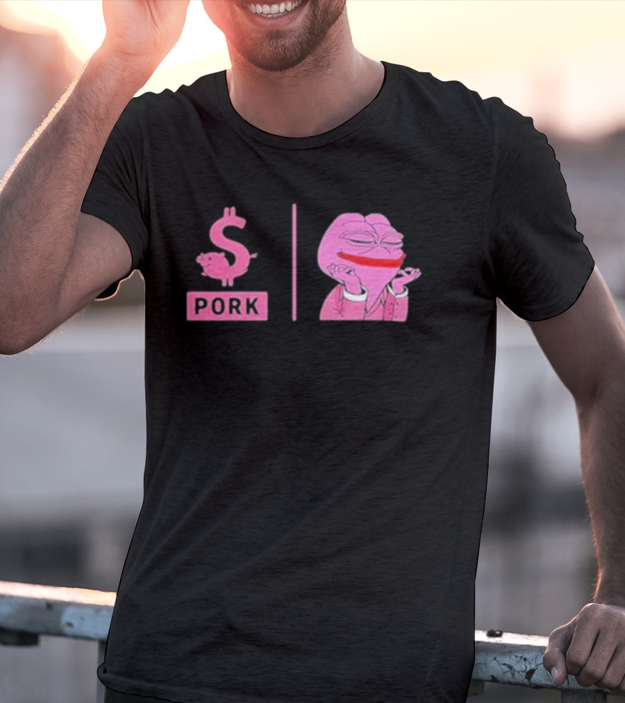 Pork $pork Pepe Meme Pink Frog T-Shirt