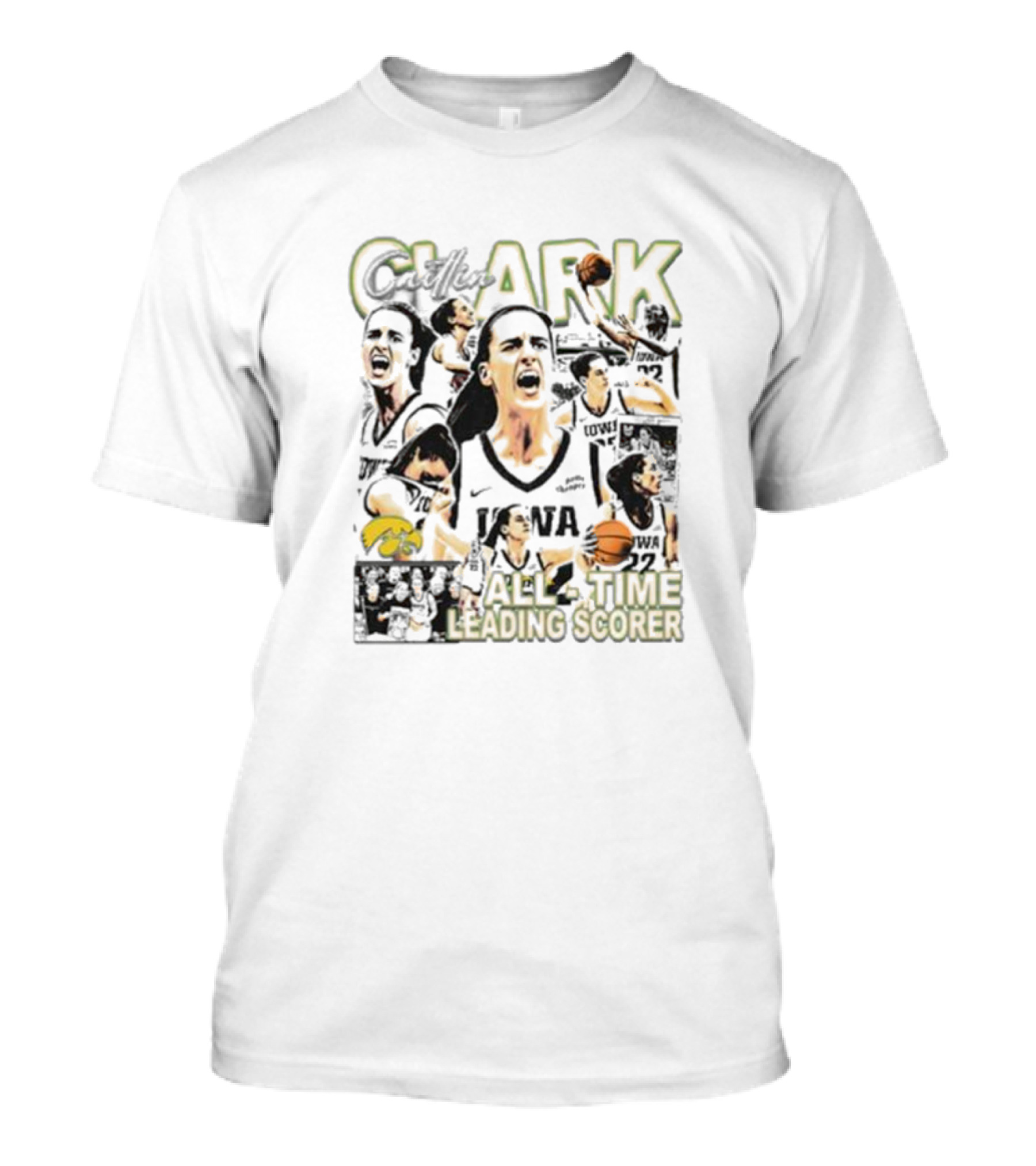 Clark Iowa All Time Leading Scorer Basketball Highlights T-Shirt