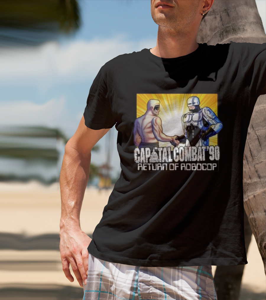Capital Combat '90 Return Of Robocop Wrestling Encounter T-Shirt