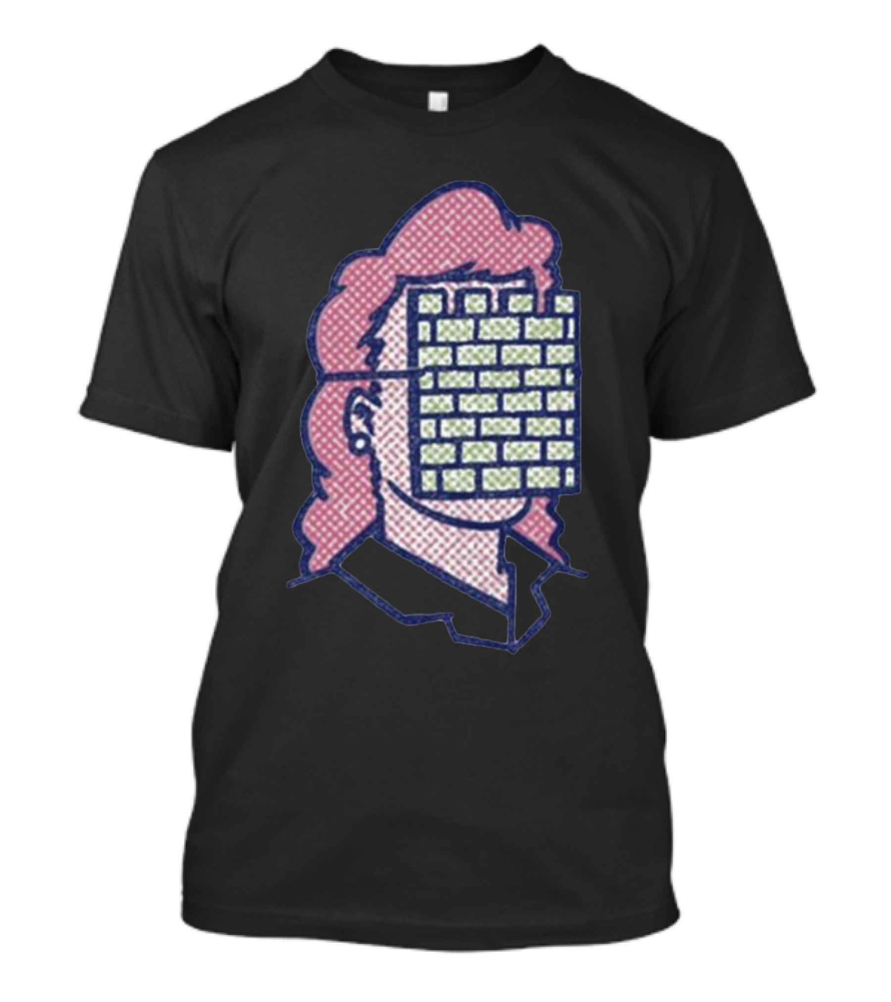 Castleface Records Gal Friday Brick Wall Face Mullet T-Shirt