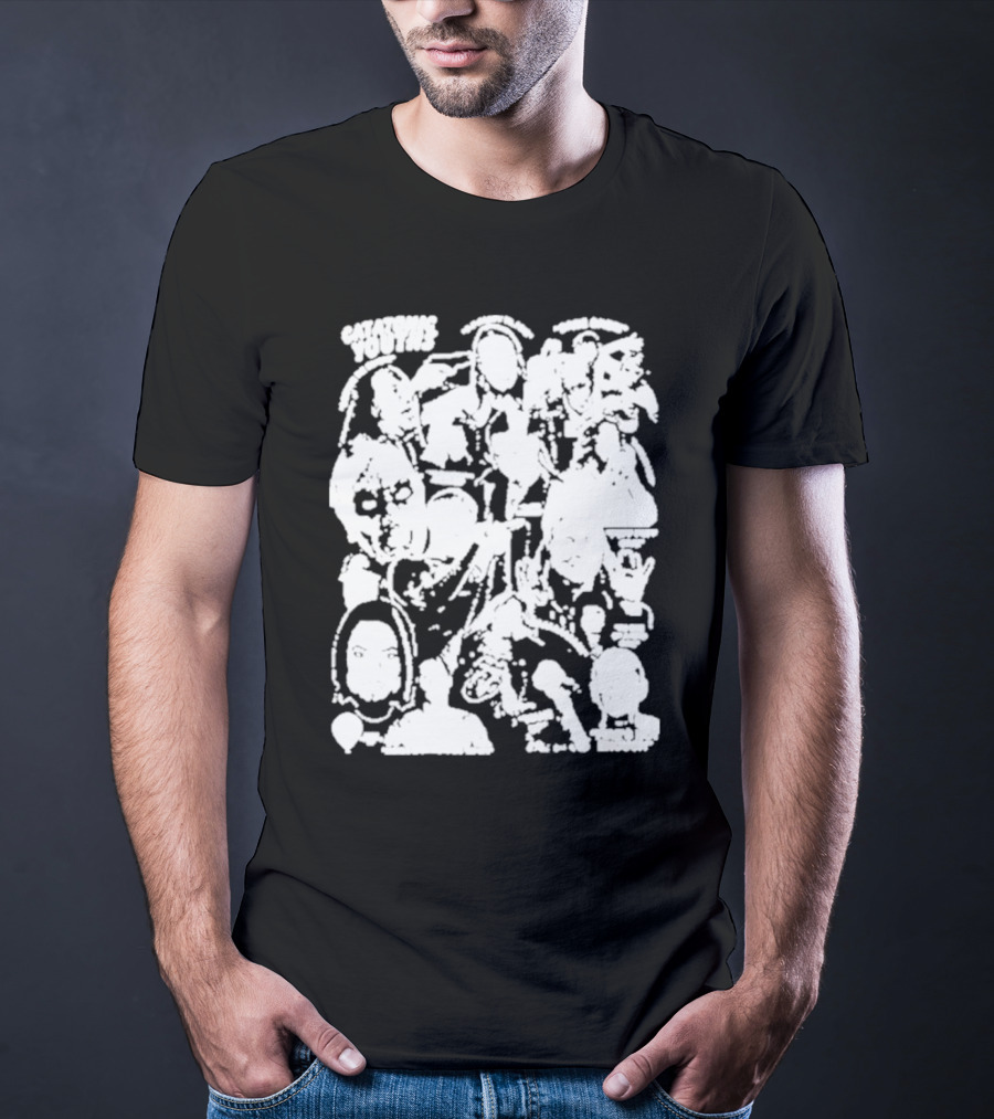 Catatonicyouths Collage Iconic Figures And Symbols T-Shirt