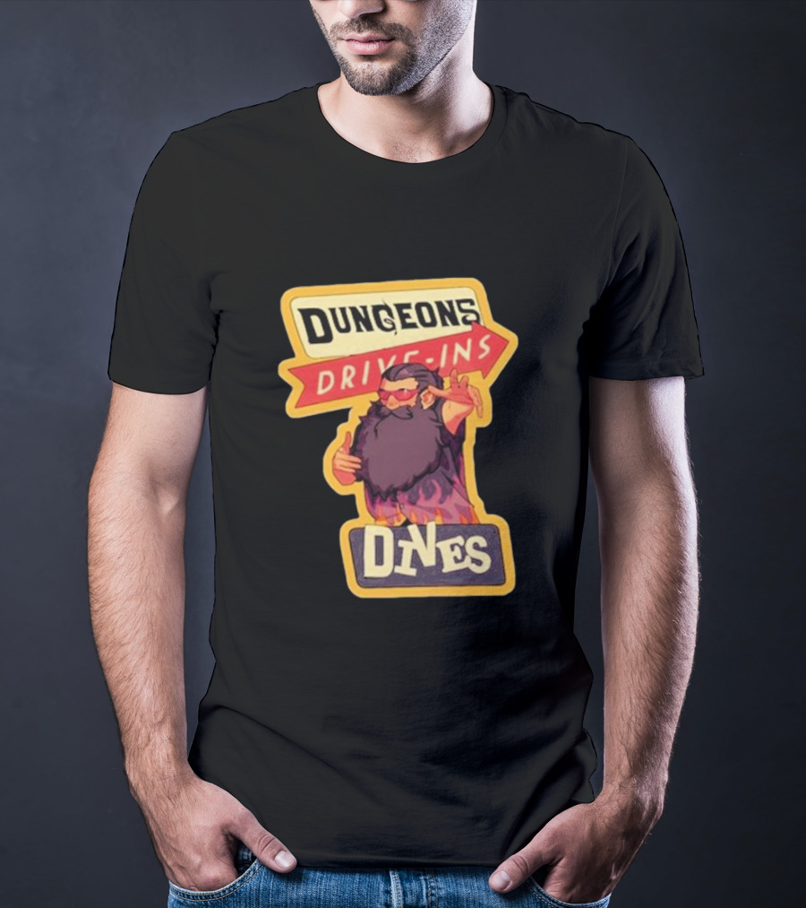 Dungeons Drive-Ins Dives Catskullery Senshi T-Shirt