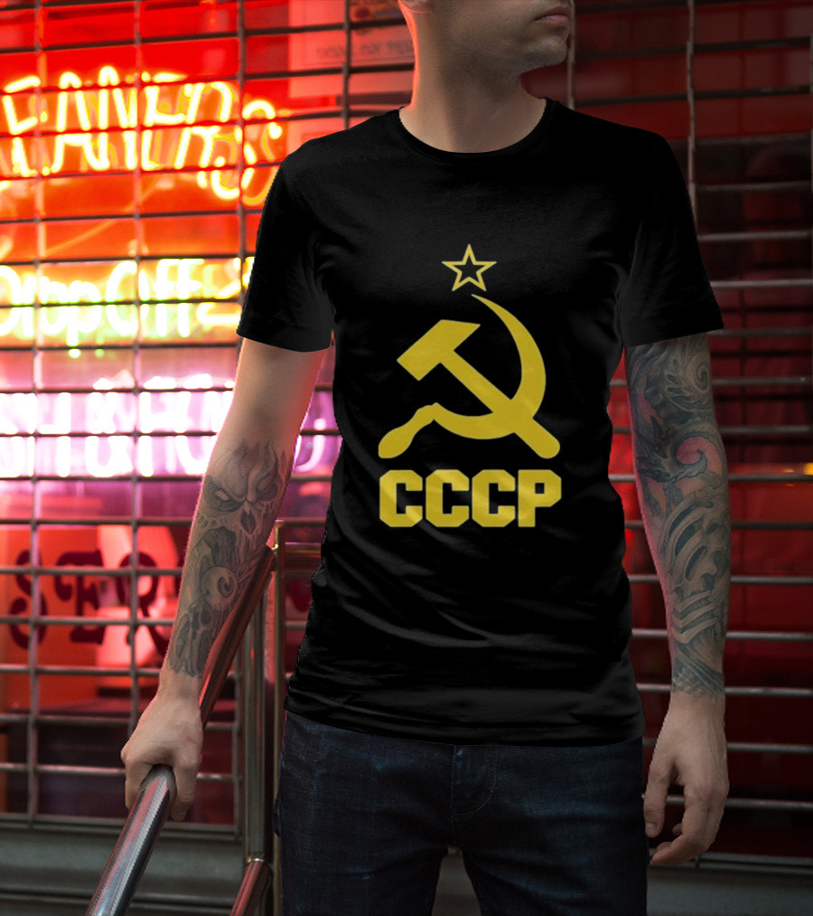 CCCP Hammer And Sickle Star Soviet T-Shirt