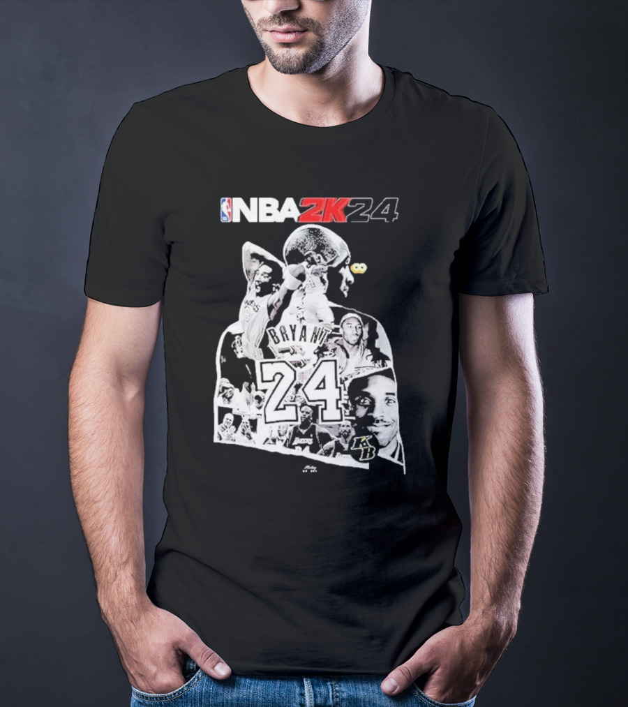 NBA 2K24 Mamba Day Kobe Bryant 24 08 24 Two Sides T-Shirt