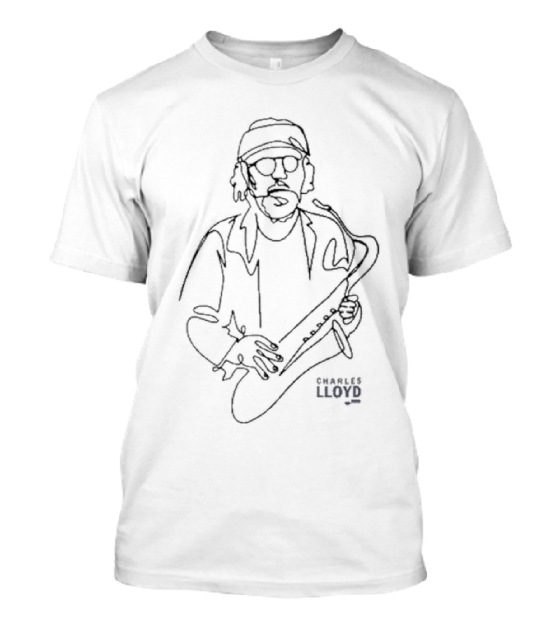 Blue Note Charles Lloyd Saxophone Line T-Shirt