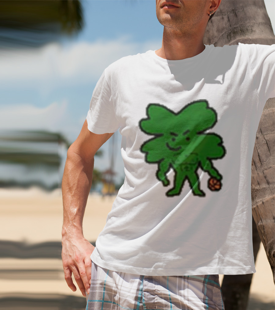 Boston Buff NBA Shamrock Basketball Player T-Shirt