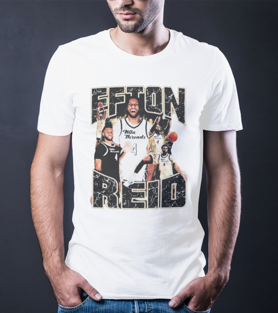 Efton Reid Nila Threads Basketball Player 4 T-Shirt