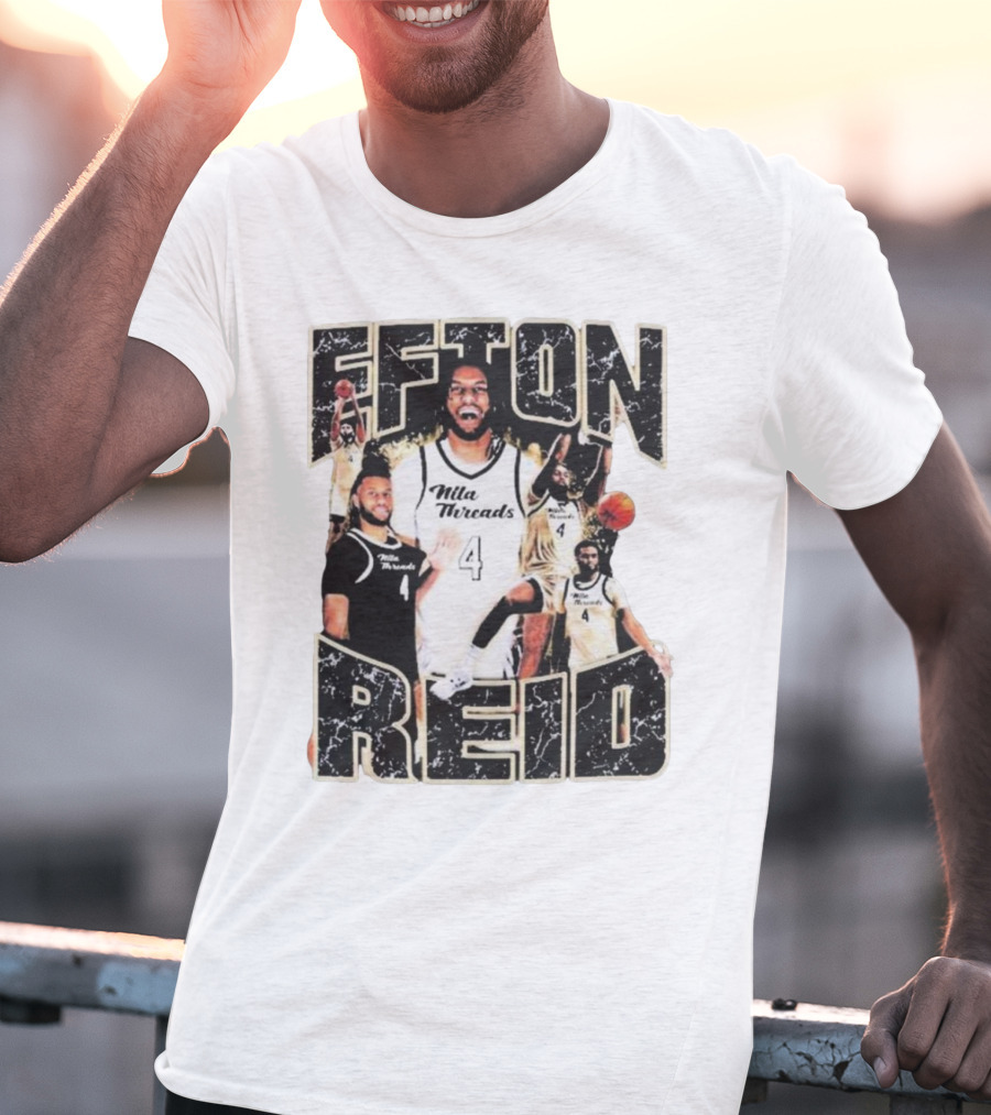 Efton Reid Nila Threads Basketball Player 4 T-Shirt