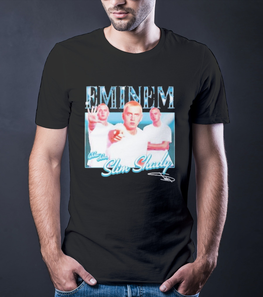 Eminem Eminem Chka Chka Slim Shady Trio Image T-Shirt