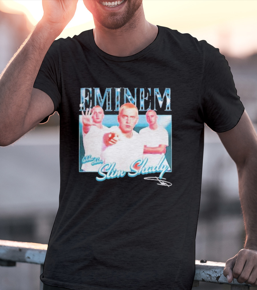 Eminem Eminem Chka Chka Slim Shady Trio Image T-Shirt