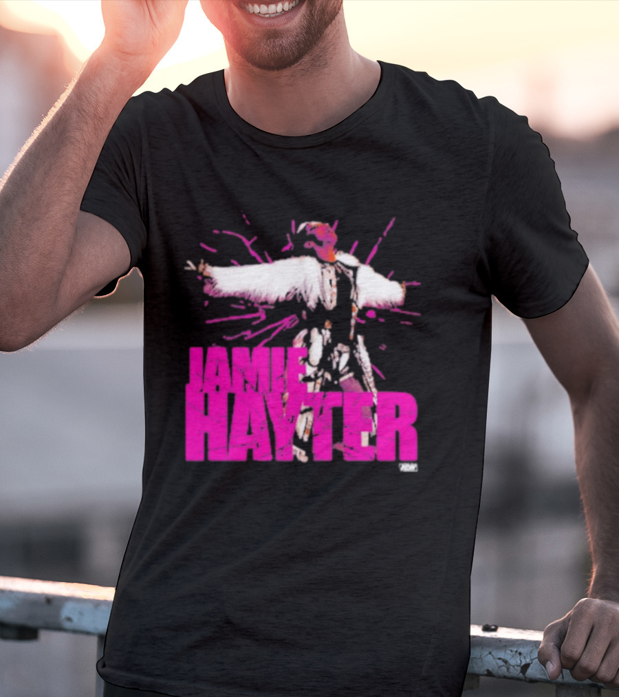 Jamie Hayter Wrestling Star Power Pose AEW Burst T-Shirt