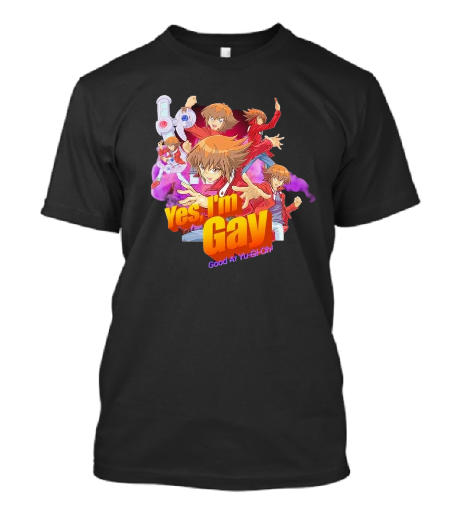 Yes I'm Gay Good At Yu-Gi-Oh Jaden Yuki Anime Character T-Shirt