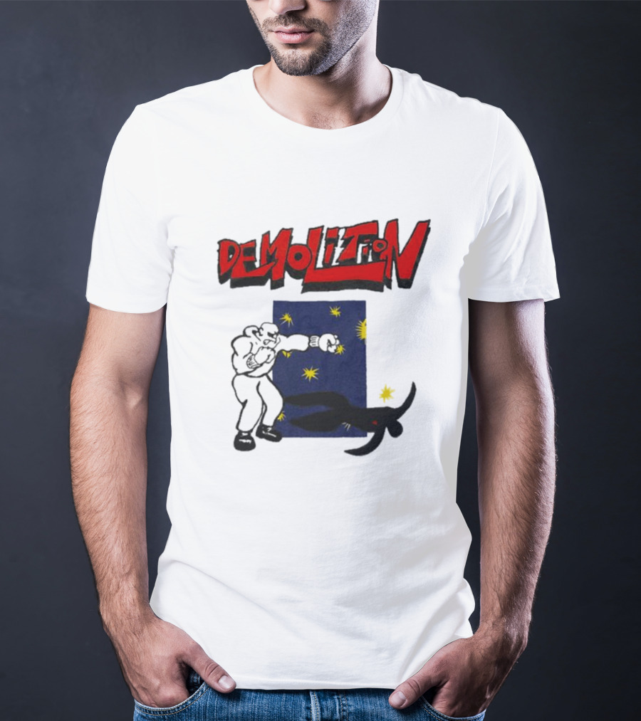 Demolition Extremely Good Boxing Punch Against Starry Night Shadow T-Shirt