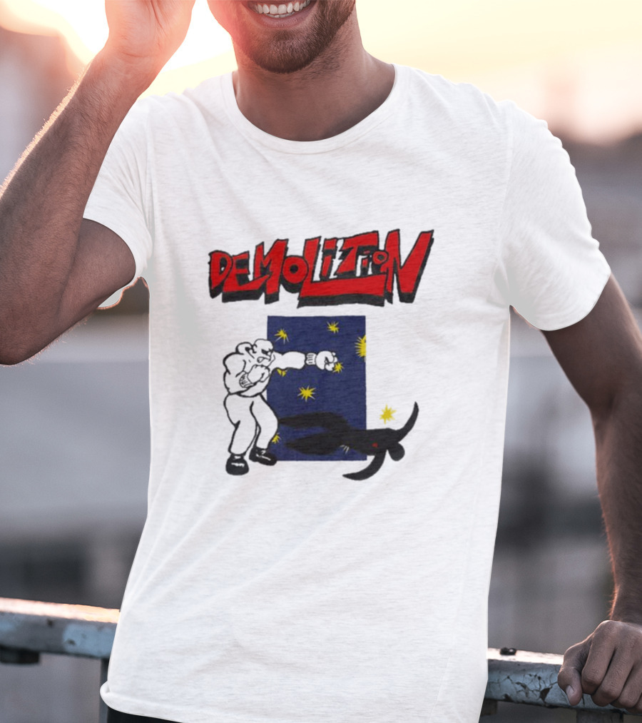 Demolition Extremely Good Boxing Punch Against Starry Night Shadow T-Shirt