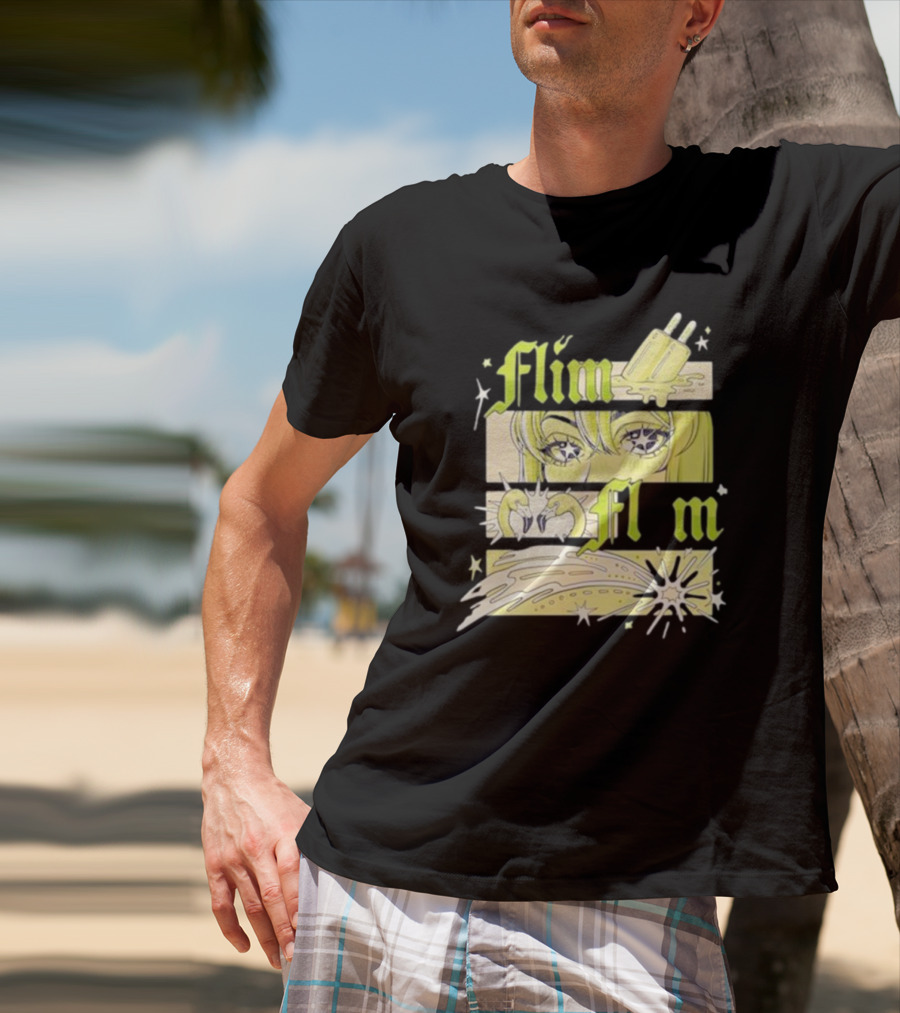Flim Flam Popsicle Stars Anime Eyes Explosion T-Shirt
