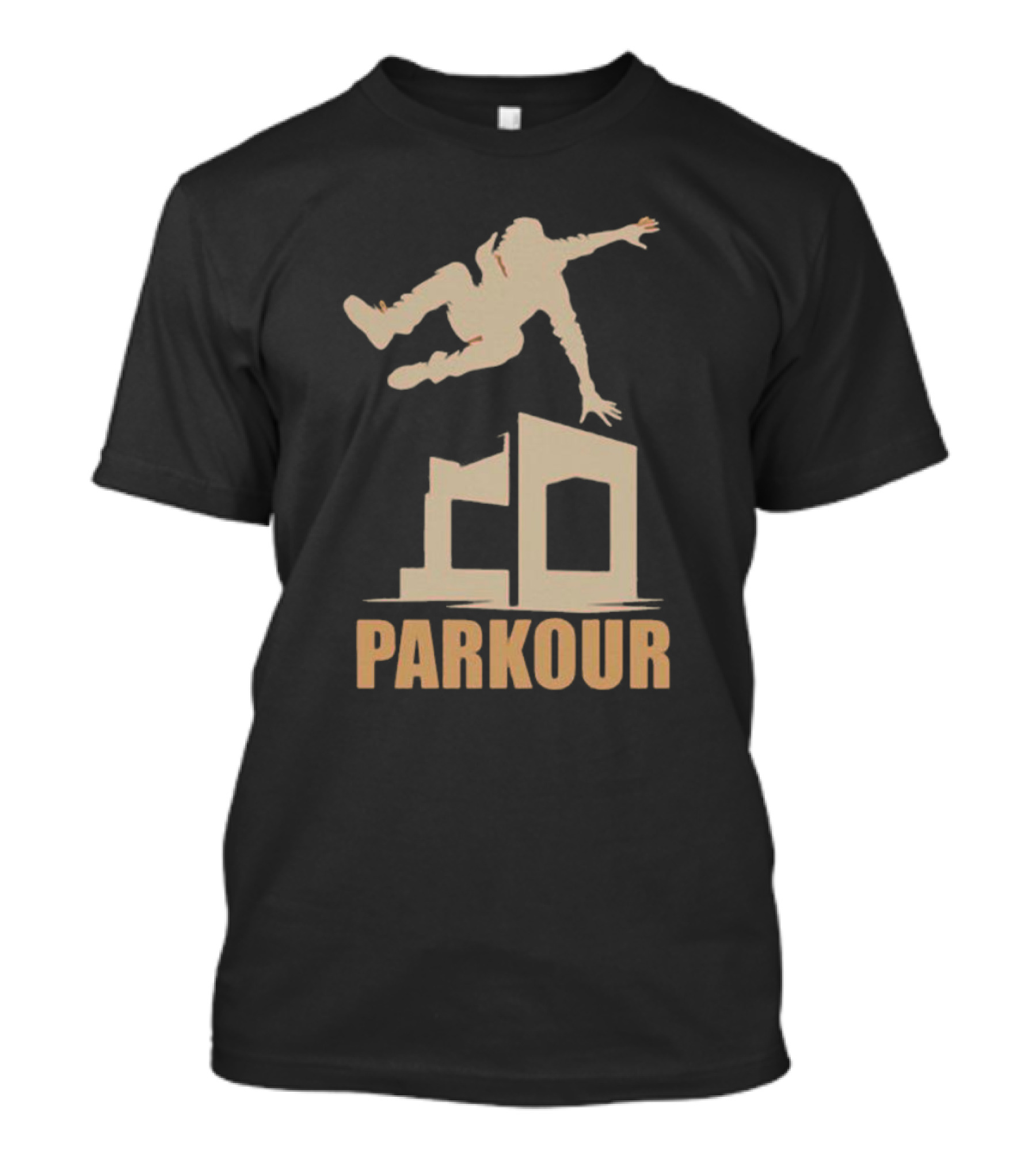 Free-Running Urban Parkour Jumping Silhouette Street T-Shirt