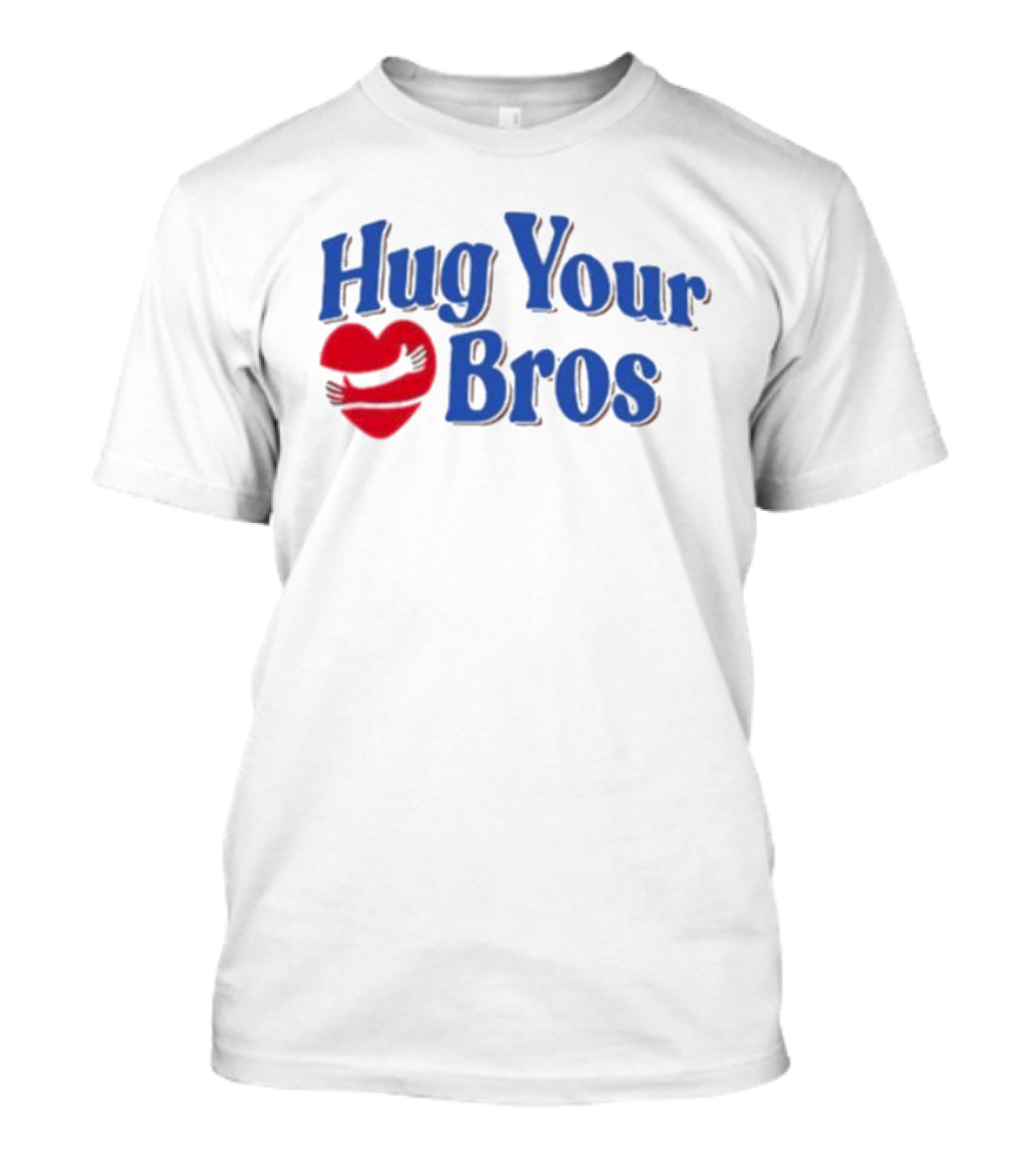 Friday Beers Hug Your Bros Heart Embrace T-Shirt