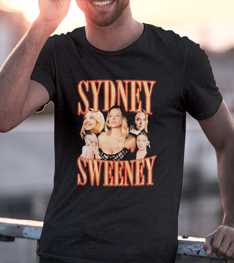 Sydney Sweeney Retro Collage Friday Beers T-Shirt