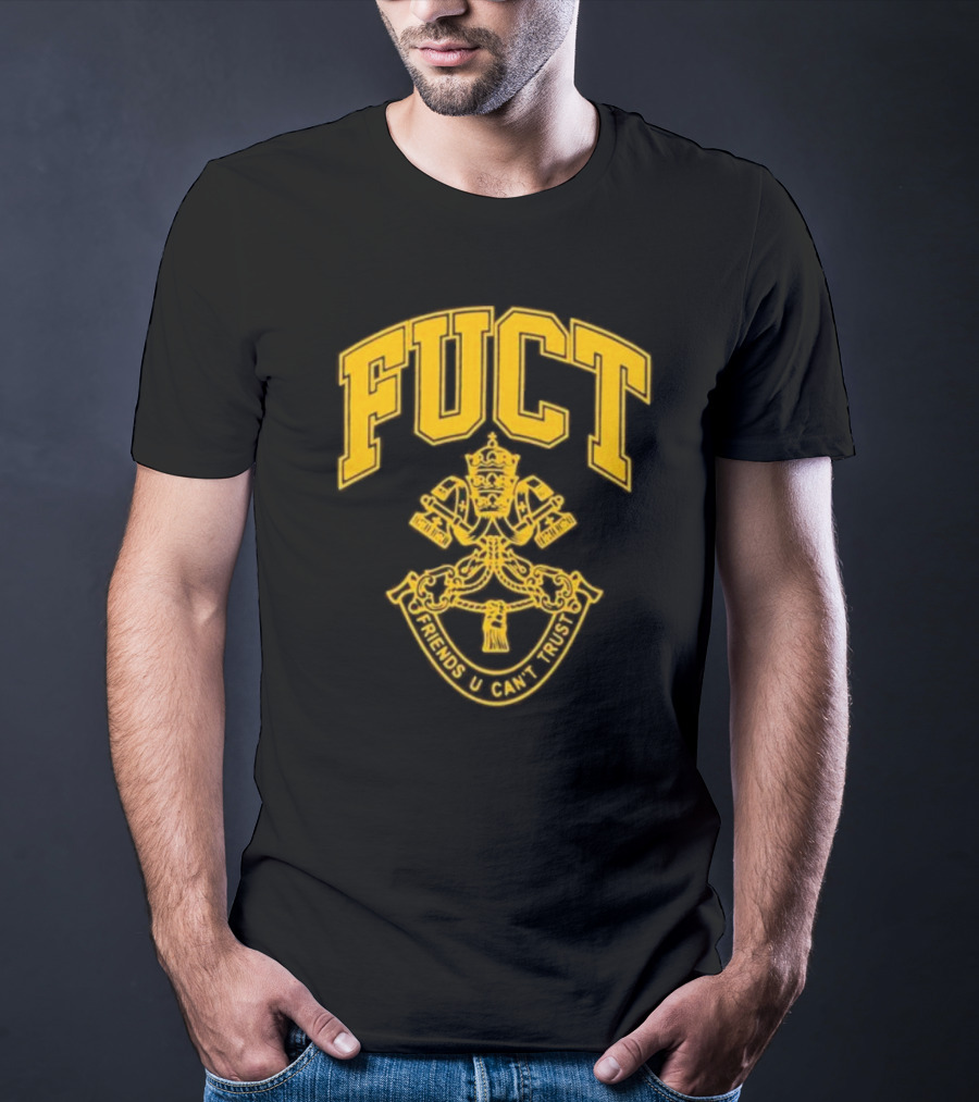 Fuct Friends U Can't Trust Vatican City Crest T-Shirt