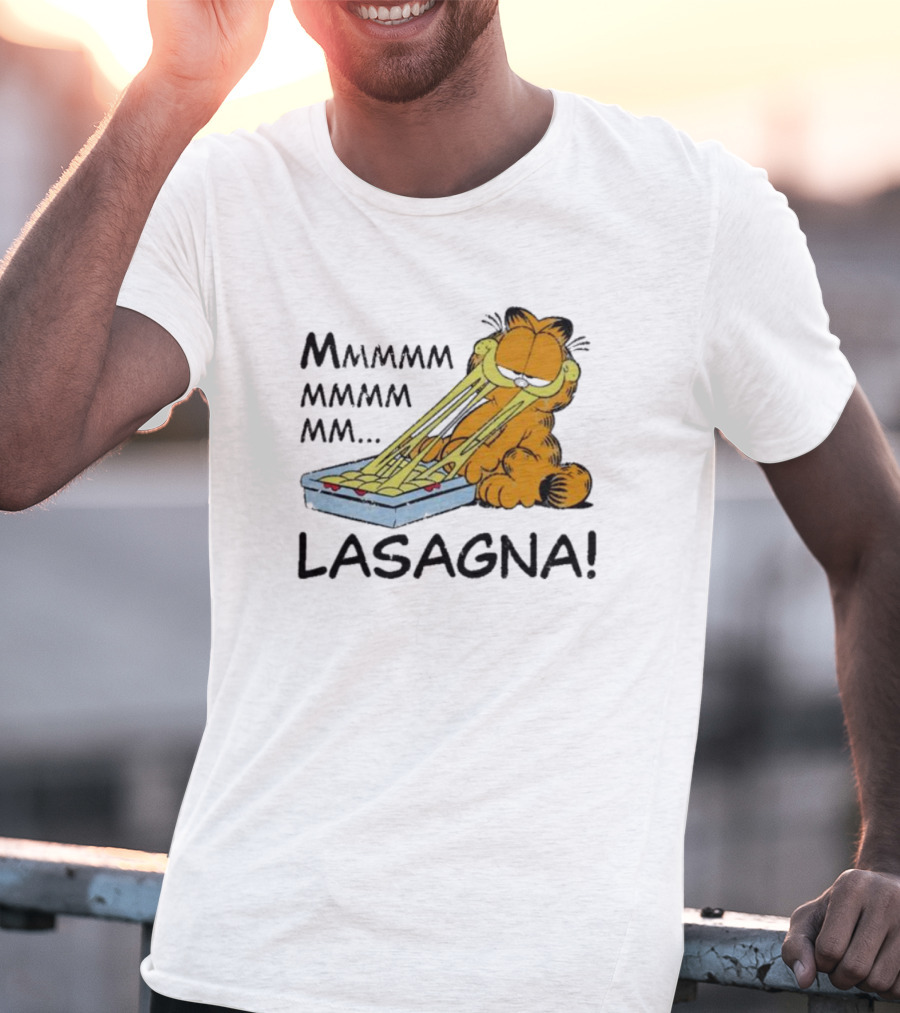 Garfield Mmmmmmmm MM Lasagna T-Shirt