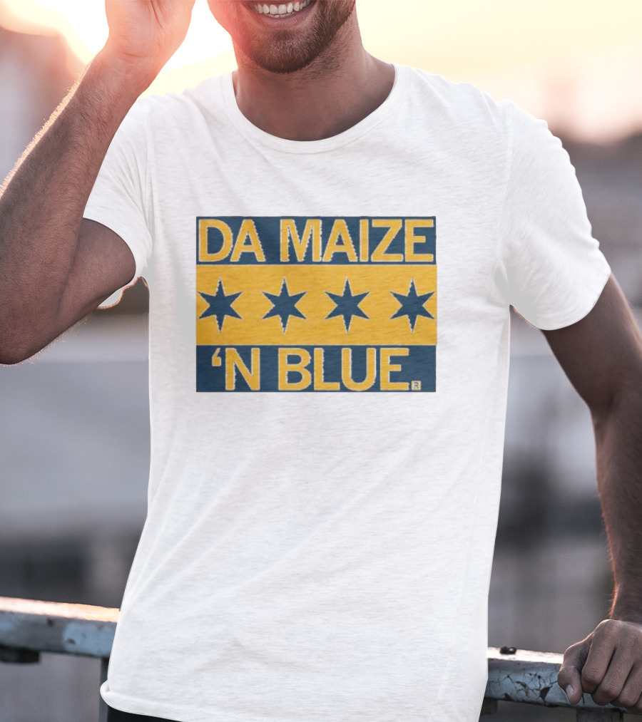 Da Maize N Blue Four Stars T-Shirt