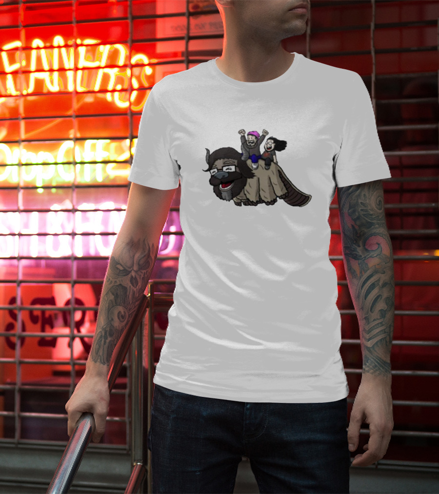 Dave Wonder Bearded Beauties Flying Creature Friends T-Shirt