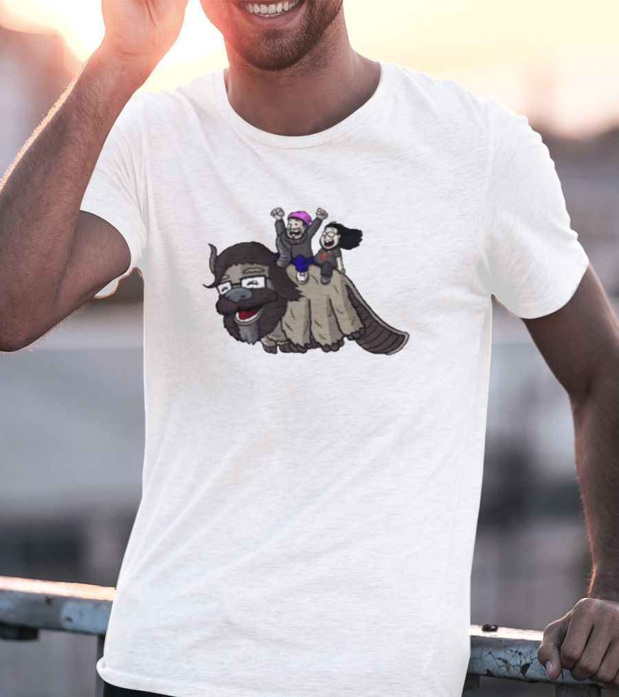 Dave Wonder Bearded Beauties Flying Creature Friends T-Shirt